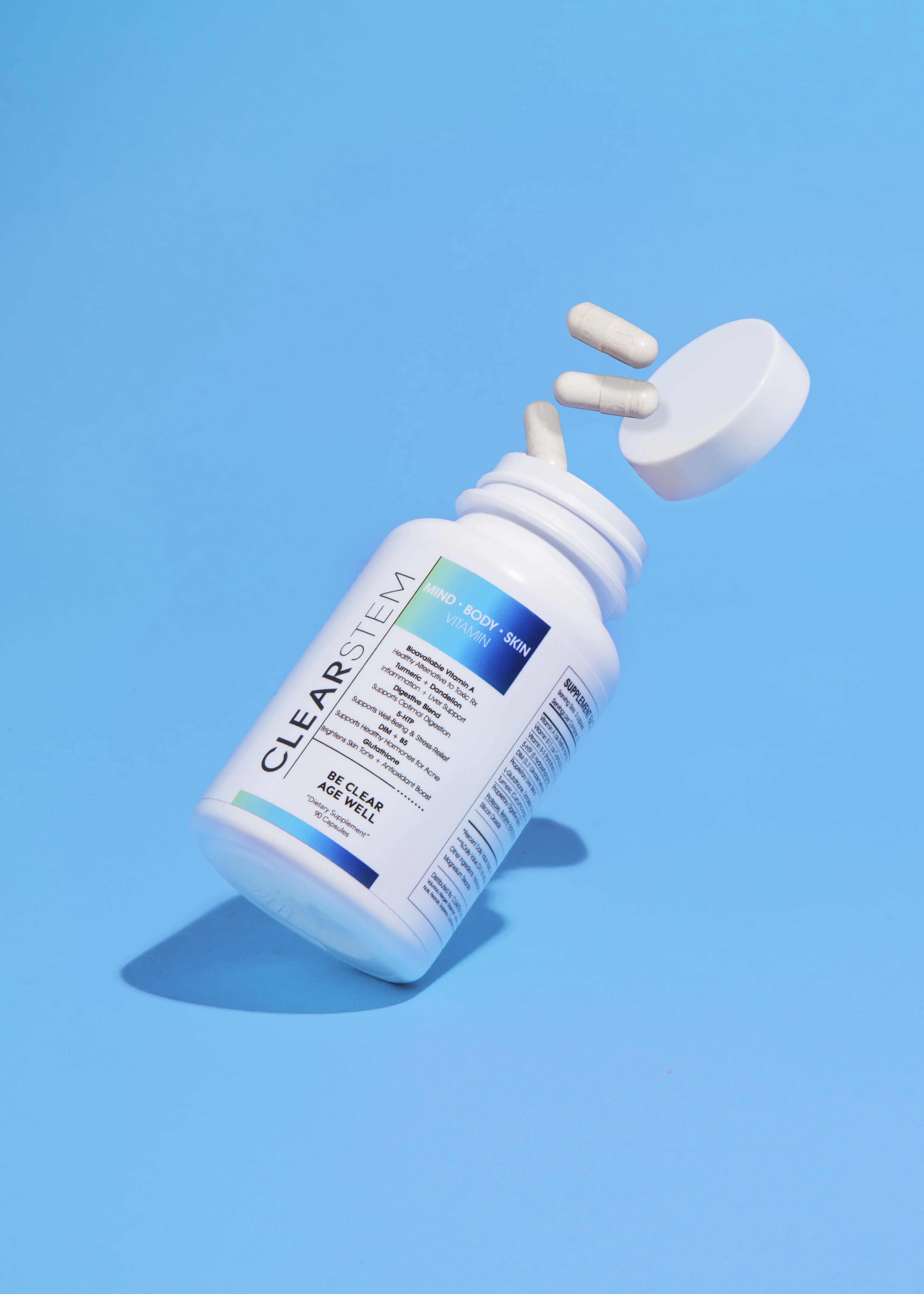 ClearStem Mind Body Skin Multivitamin — bioavailable Vitamin A supplement for clear skin